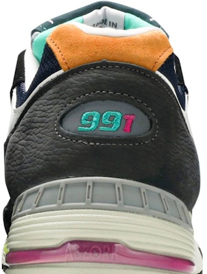 New Balance 991 Buatan England 'Hitam Biru' M991MM Sizing New Balance 991 Buatan England 'Hitam Biru' M991MM