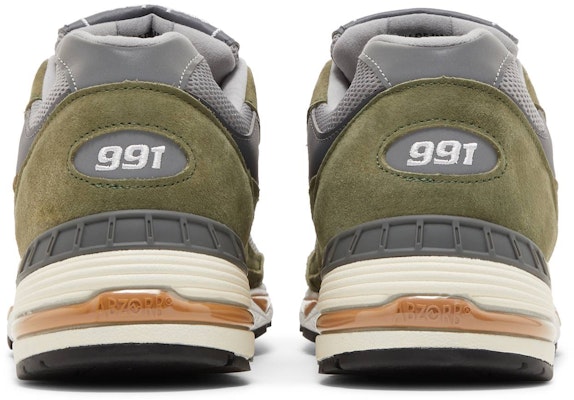 New Balance 991 Buatan England 'Hijau Kelabu' M991GGT Details for New Balance 991 Buatan England 'Hijau Kelabu' M991GGT