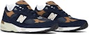 New Balance 991 Made In England 'Navy Brown' Lelaki Kasut Malaysia M991DNB