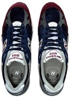 New Balance 991 英产 '海军蓝酒红' M991RKB Lookbook New Balance 991 英产 '海军蓝酒红' M991RKB