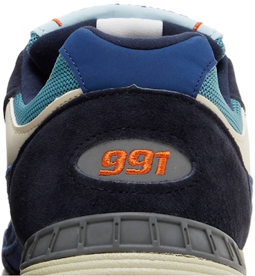 New Balance 991 Buatan Inggris 'Navy Orange' M991MLP Sizing New Balance 991 Buatan Inggris 'Navy Orange' M991MLP