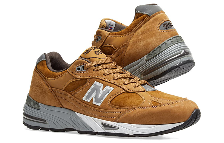 Lookbook New Balance 991 Serie Marrón 'Blanco Gris' M991PNT