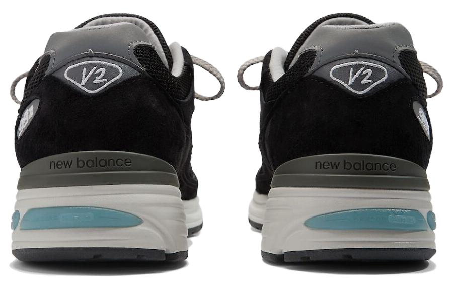 Shop New Balance 991 v2 'Kenyamanan Hitam Sepatu Lari Rendah' 991BK2