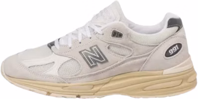 New Balance 991 V2 Cream Mesh Low-Top Casual Running Shoes U991OW2 New Balance 991 V2 Cream Mesh Low-Top Casual Running Shoes U991OW2