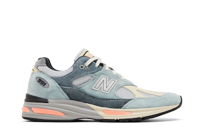 New Balance 991v2 Made In England 'Silver Blue Turbulence'