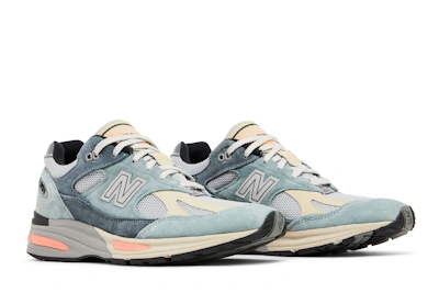 New Balance 991v2 Made In England 'Silver Blue Turbulence'