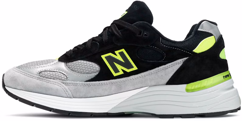 New Balance 992 美国制造 '黑灰荧光绿' M992TQ Lookbook New Balance 992 美国制造 '黑灰荧光绿' M992TQ