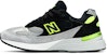 New Balance 992 Buatan USA 'Hitam Kelabu Volt' M992TQ