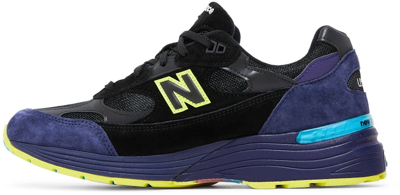 New Balance 992 Made In USA 'Black Purple' M992LT Lookbook New Balance 992 Made In USA 'Black Purple' M992LT