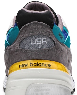 New balance 992 Made in USA 'Grey Blue Teal' x Billy's 992 Made in USA 'Grey Blue Teal' M992RR Sizing New balance 992 Made in USA 'Grey Blue Teal' x Billy's 992 Made in USA 'Grey Blue Teal' M992RR