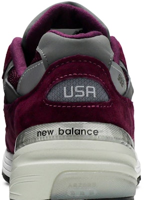 New Balance 992 Buatan USA 'Maroon' M992BA Sizing New Balance 992 Buatan USA 'Maroon' M992BA