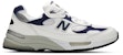New Balance 992 Buatan USA 'Putih Navy' M992EC