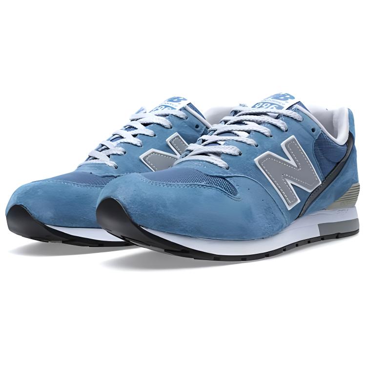 Lookbook New Balance NB 996 低筒 跑步鞋 男女合載 天藍色