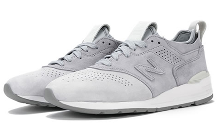 Order 新平衡 997 系列 v2 復古白藍 低幫運動跑步鞋 雲霧灰