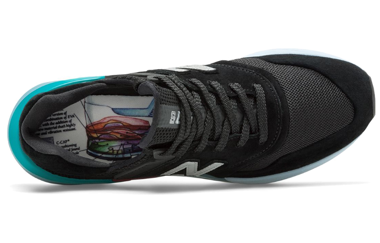 Lookbook New Balance 997 Sport 'Negro Azul' MS997GFB