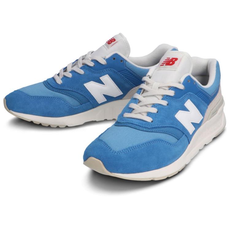 Lookbook New Balance 997 Blanco/Azul CM997HBQ