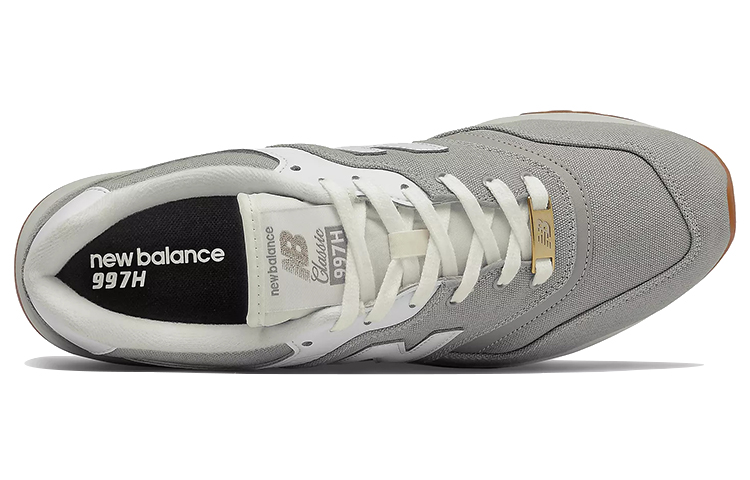 Lookbook New Balance NB 997H 低幫 跑步鞋 男女同款 灰白色