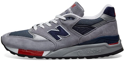 New Balance 998 'Grey Navy Red' M998GNR New Balance 998 'Grey Navy Red' M998GNR