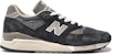 New Balance 998 Klasik Buatan USA 'Navy Grey' M998NV