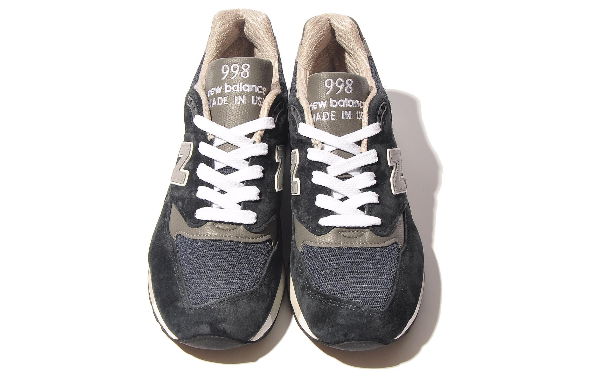 Shop New Balance 998 Klasik Buatan AS 'Navy Grey' M998NV