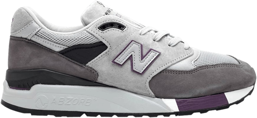 New Balance 998 Made in USA 'Charcoal Grey Purple' M998GRB Buy New Balance 998 Made in USA 'Charcoal Grey Purple' M998GRB