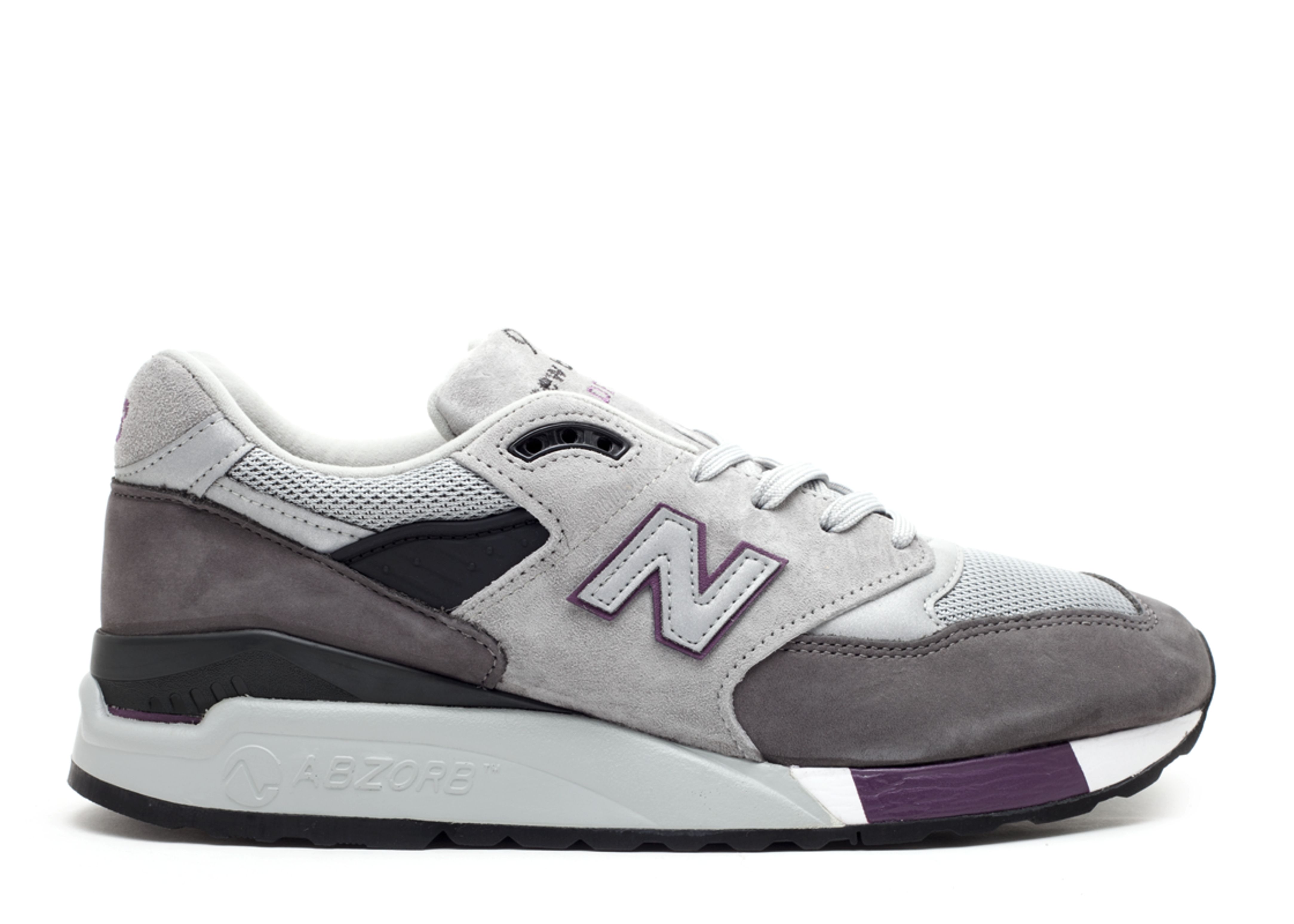New Balance 998 Made in USA 'Charcoal Grey Purple' M998GRB