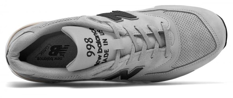 New Balance 998 Buatan USA 'Abu-Abu Muda Hitam' M998DTK Lookbook New Balance 998 Buatan USA 'Abu-Abu Muda Hitam' M998DTK