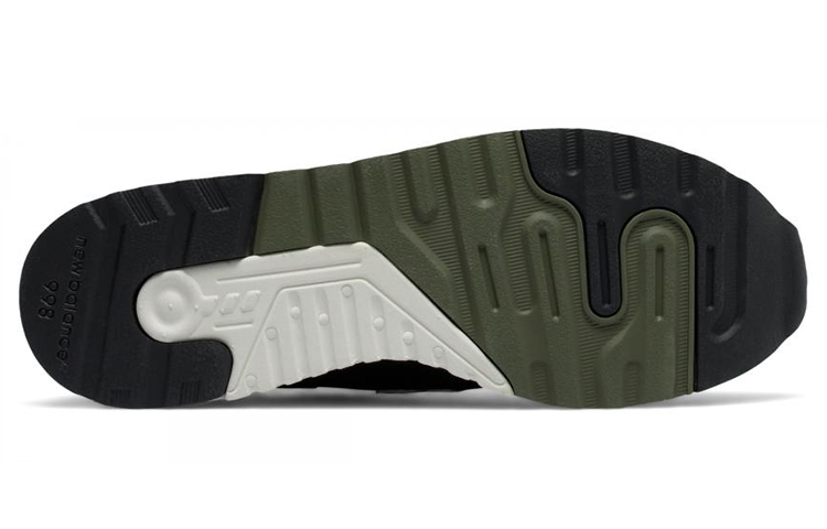 Shop New Balance NB 998 低幫 跑步鞋 男款 黑綠 美產