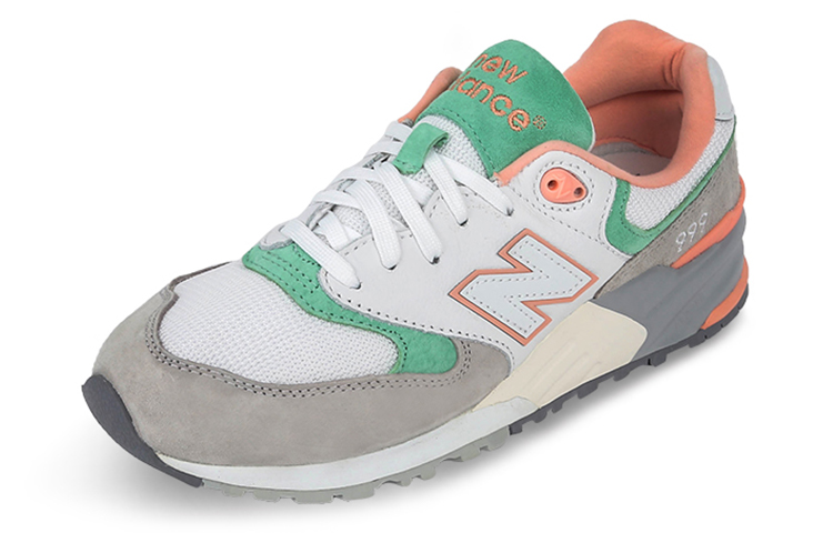 Order New Balance 999 Kelabu/Putih/Hijau ML999CCW