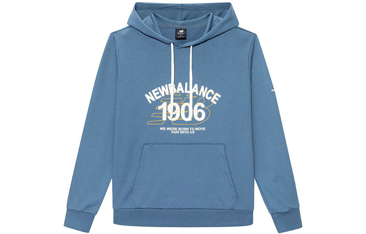 New Balance 9BOX N9 Letter Print Pullover Sweatshirt Blue () AMT13386-STL