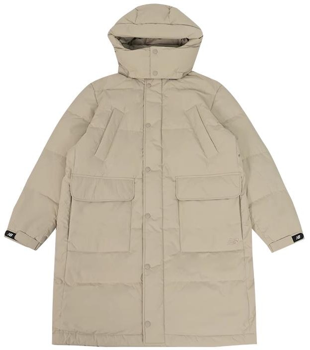 new-balance-beige-outdoor-windproof-hooded-long-down-jacket-casual-npd-4-e241-lbe