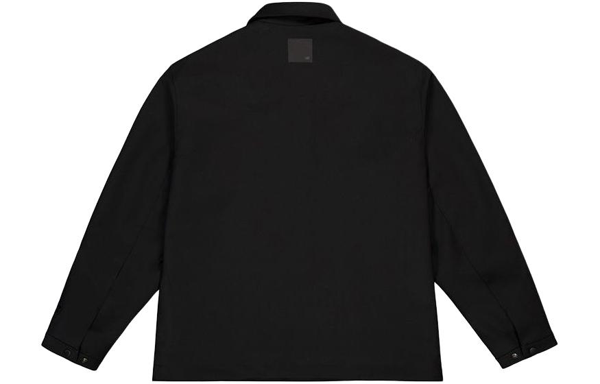Lookbook New Balance  Black Coach Jacket Solid Color Long Sleeve Outerwear. NAE16023-BK