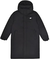 New Balance Black Logo Printed Long Padded Coat Casual Winter Jacket. NQ84V023-BK New Balance Black Logo Printed Long Padded Coat Casual Winter Jacket. NQ84V023-BK