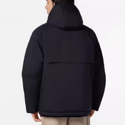 New Balance Black Long Hooded Down Jacket AMJ33322-BK Shop New Balance Black Long Hooded Down Jacket AMJ33322-BK