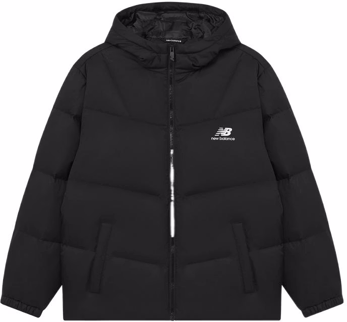 new-balance-black-puffer-jacket-with-logo-print-and-full-zip-hoodie-amj-23342-bk