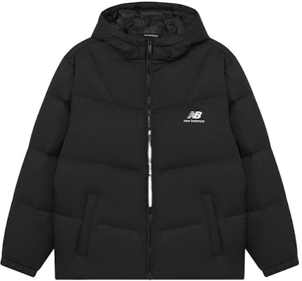 New Balance Jaket Puffer Hitam dengan Logo dan Hoodie Full-Zip. AMJ23342-BK Order New Balance Jaket Puffer Hitam dengan Logo dan Hoodie Full-Zip. AMJ23342-BK