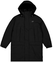 New Balance Black Puffer Jacket with Zipper and Hoodie. NPD43191-BK New Balance Black Puffer Jacket with Zipper and Hoodie. NPD43191-BK