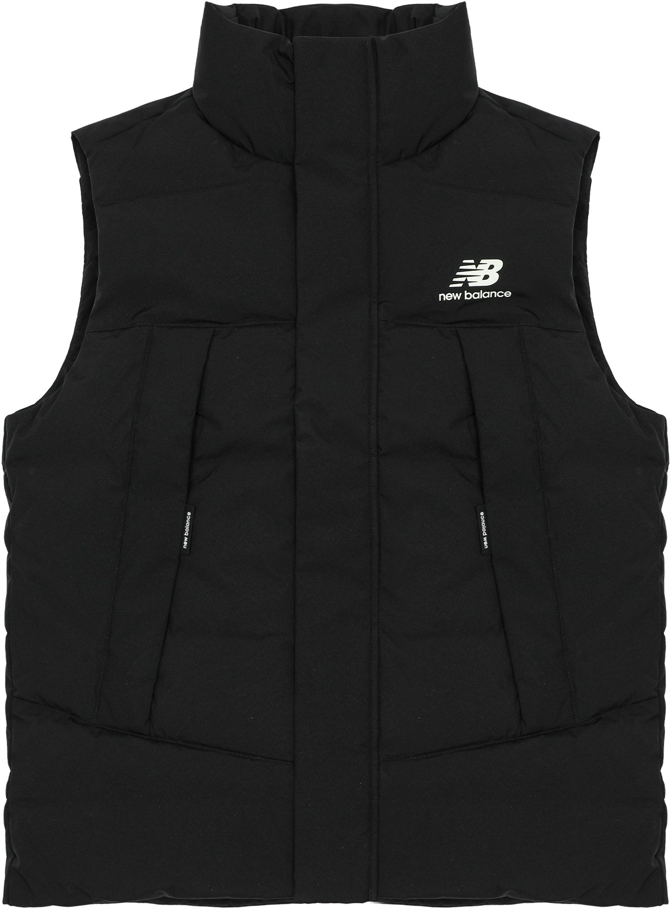 new-balance-black-puffer-vest-logo-print-casual-thick-warm-amv-24360-bk