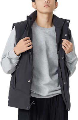 ニューバランス ブラックパファーベスト - ロゴプリント, カジュアル, 厚手, 暖かい AMV24360-BK Sizing ニューバランス ブラックパファーベスト - ロゴプリント, カジュアル, 厚手, 暖かい AMV24360-BK