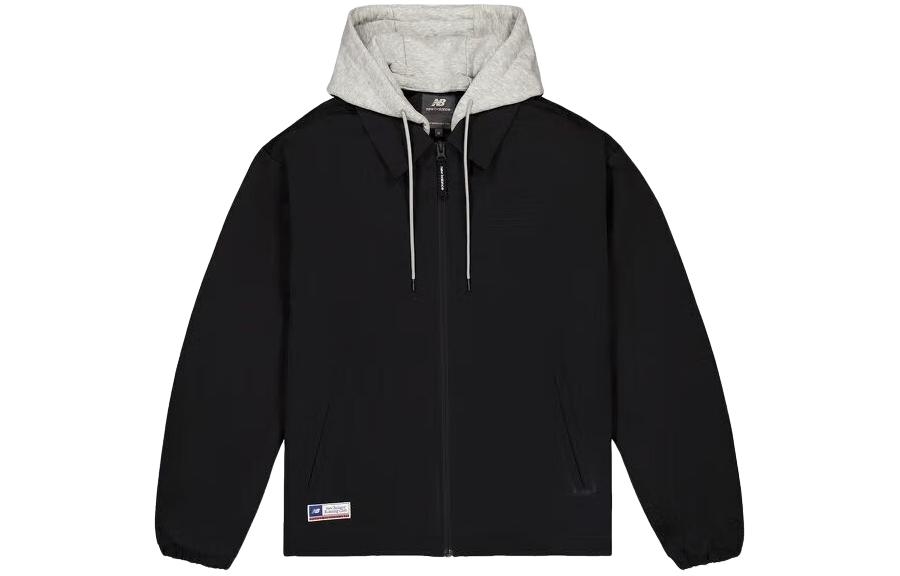 New Balance  Black Retro Puffer Jacket with Hood - Warm & Outdoor-Ready. NQE11011-BK