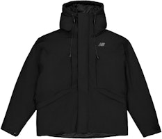 New Balance Black Solid Zip Up Hooded Down Jacket NPD46171-BK New Balance Black Solid Zip Up Hooded Down Jacket NPD46171-BK