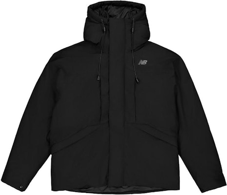New Balance 黑色素面拉鍊連帽羽絨外套 NPD46171-BK Order New Balance 黑色素面拉鍊連帽羽絨外套 NPD46171-BK