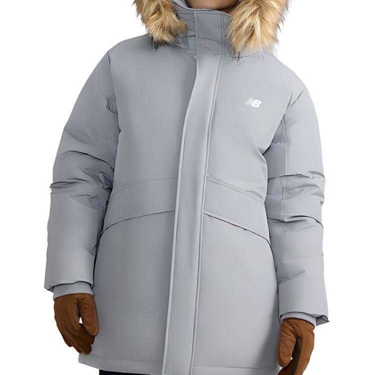 Shop New Balance  Casual Down Jacket Light Gray - Comfortable & Versatile. AMJ43358-TAG