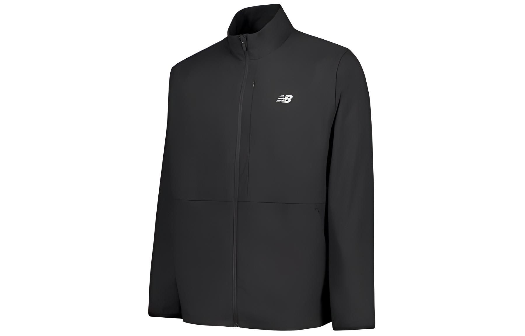 New Balance  Classic Lightweight Running Jacket in Black. MJ41062-BK
