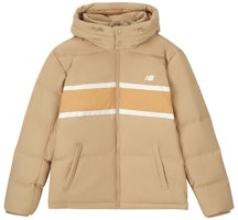 New Balance Colorblock Casual Warm Hooded Down Jacket Khaki. AMJ33341-INC New Balance Colorblock Casual Warm Hooded Down Jacket Khaki. AMJ33341-INC