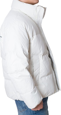 New Balance Jaket Puffer Putih Cream dengan Logo Bordir. NBNPC41013-64 7