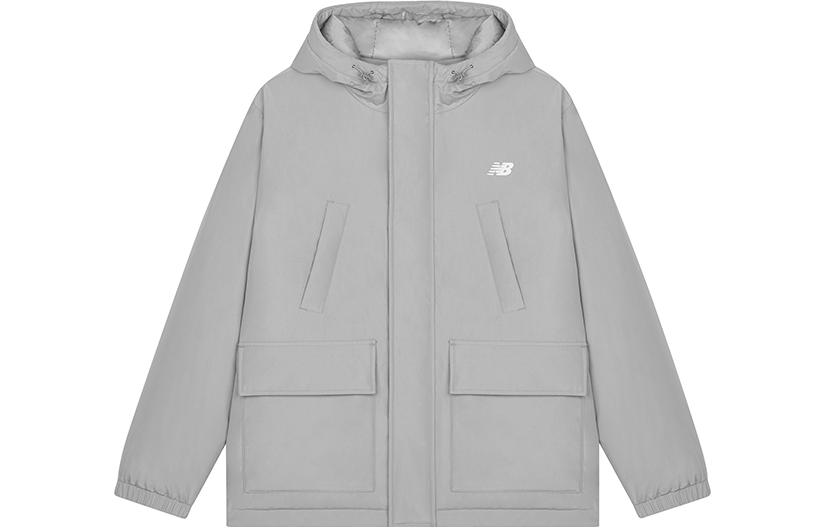 Order New Balance 灰色連帽羽絨外套 - 時尚保暖休閒款式。 AMJ33321-TAG