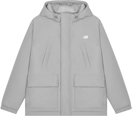 New Balance 灰色連帽羽絨外套 - 時尚保暖休閒款式。 AMJ33321-TAG Order New Balance 灰色連帽羽絨外套 - 時尚保暖休閒款式。 AMJ33321-TAG