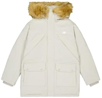 New Balance Grey Hooded Down Jacket Warm Puffer Coat. AMJ34323-SEN New Balance Grey Hooded Down Jacket Warm Puffer Coat. AMJ34323-SEN