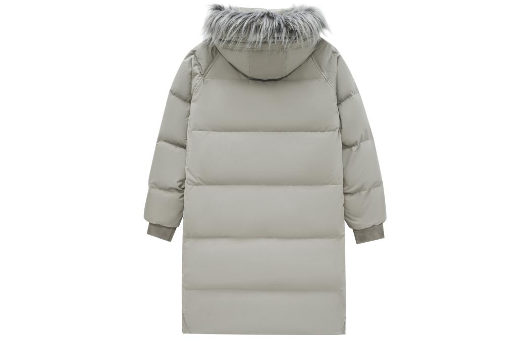 New Balance  Grey Puffer Jacket with Logo Print and Zip-up Hoodie. AMJ24374-PAA 圖 3